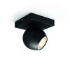 Philips Hue Ambiance White Buckram Deckenspot Basis-Set Schwarz, 1-flammig, Fernbedienung