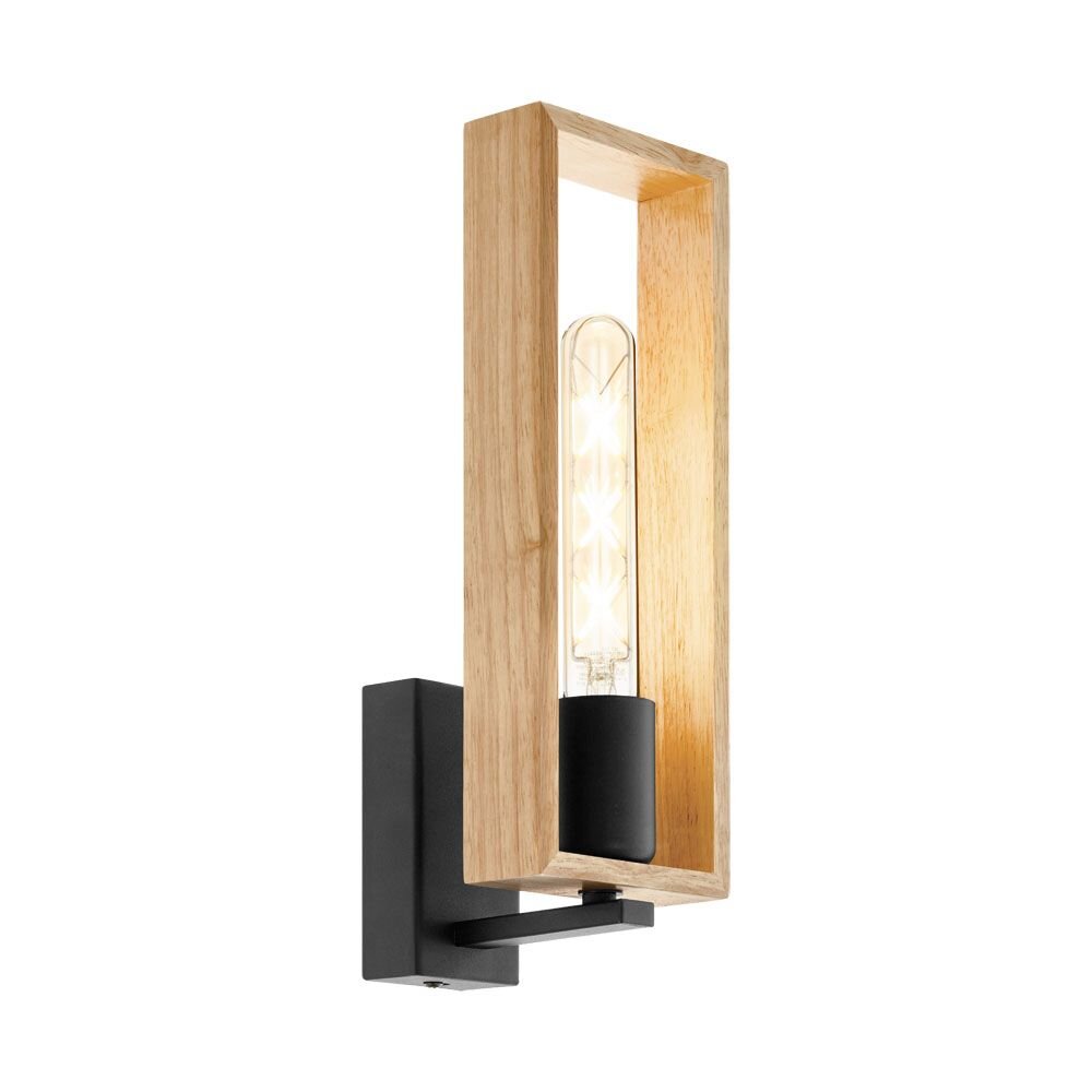 Eglo LITTLETON Wandleuchte Schwarz, 1-flammig main product photo
