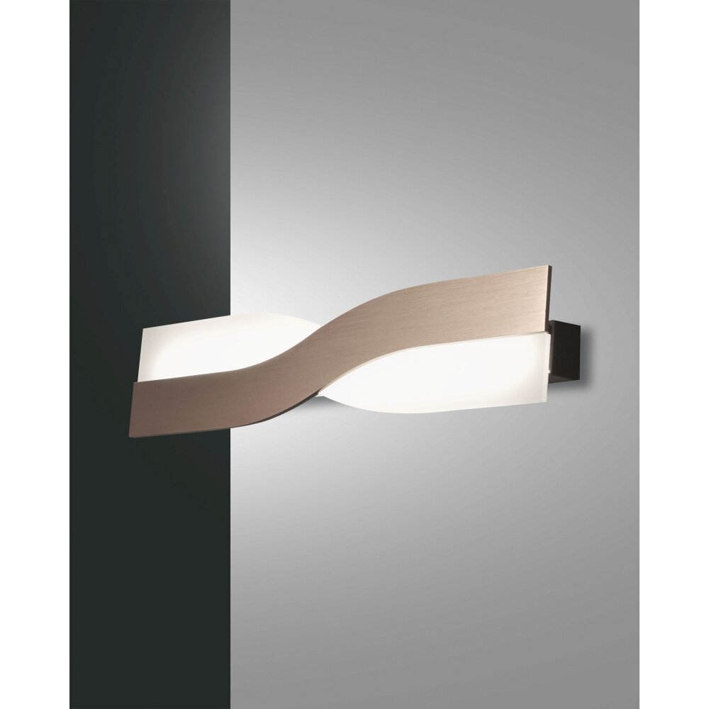 Fabas Luce Riace Wandleuchte LED Bronze, 1-flammig main product photo