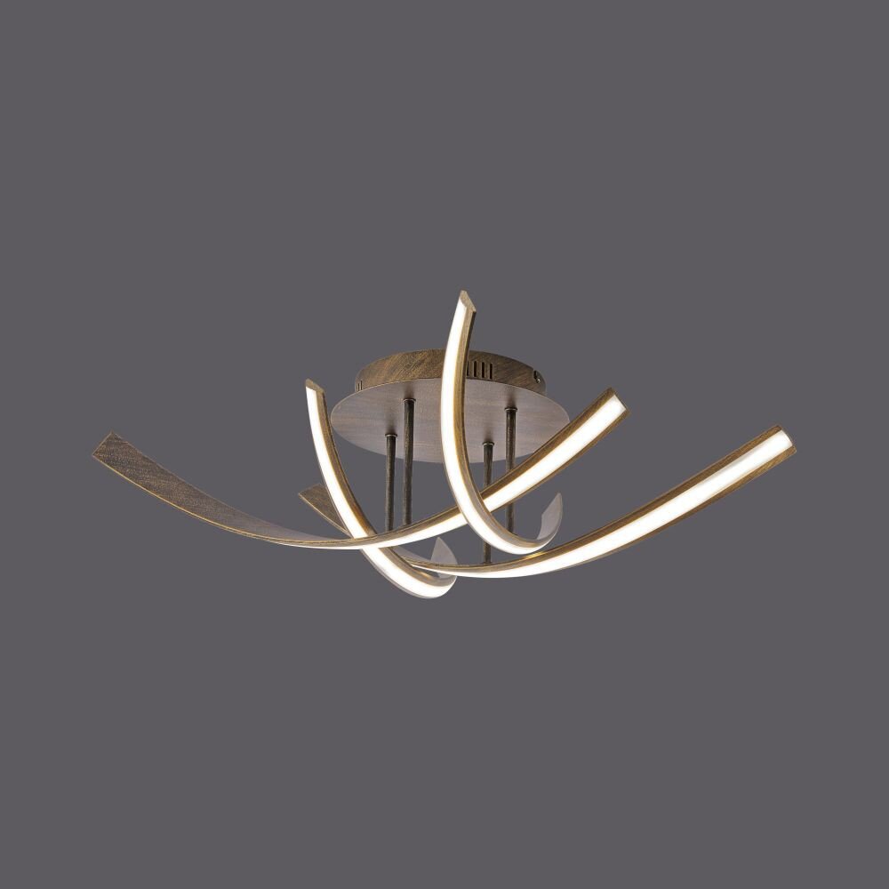 Paul Neuhaus LINDA Deckenleuchte LED Rostfarben, 4-flammig main product photo