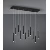 Trio Tubular Pendelleuchte LED Schwarz, 11-flammig