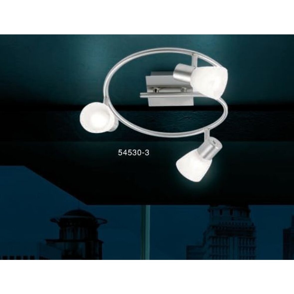 Globo PARRY Deckenleuchte Edelstahl, Nickel-Matt, 3-flammig main product photo
