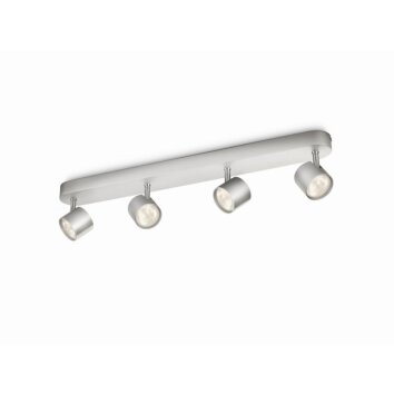 Philips STAR Aufbauspot LED Aluminium, 4-flammig