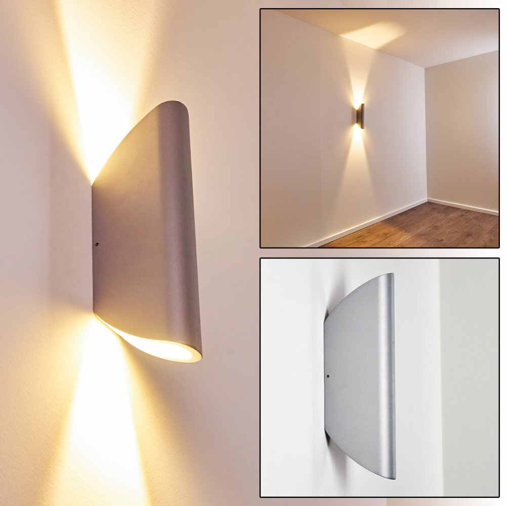 Gatunga Außenwandleuchte LED Silber, 2-flammig main product photo