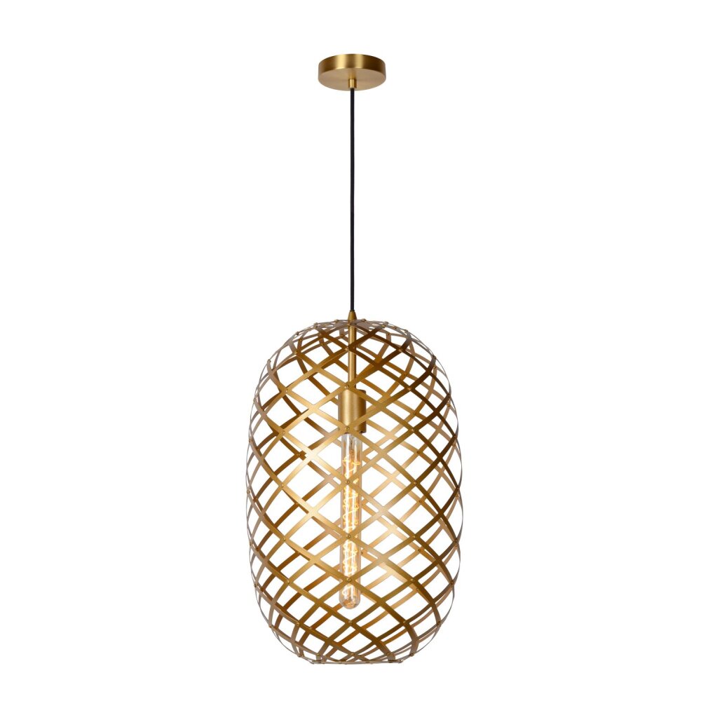 Lucide WOLFRAM Pendelleuchten Gold, 1-flammig main product photo