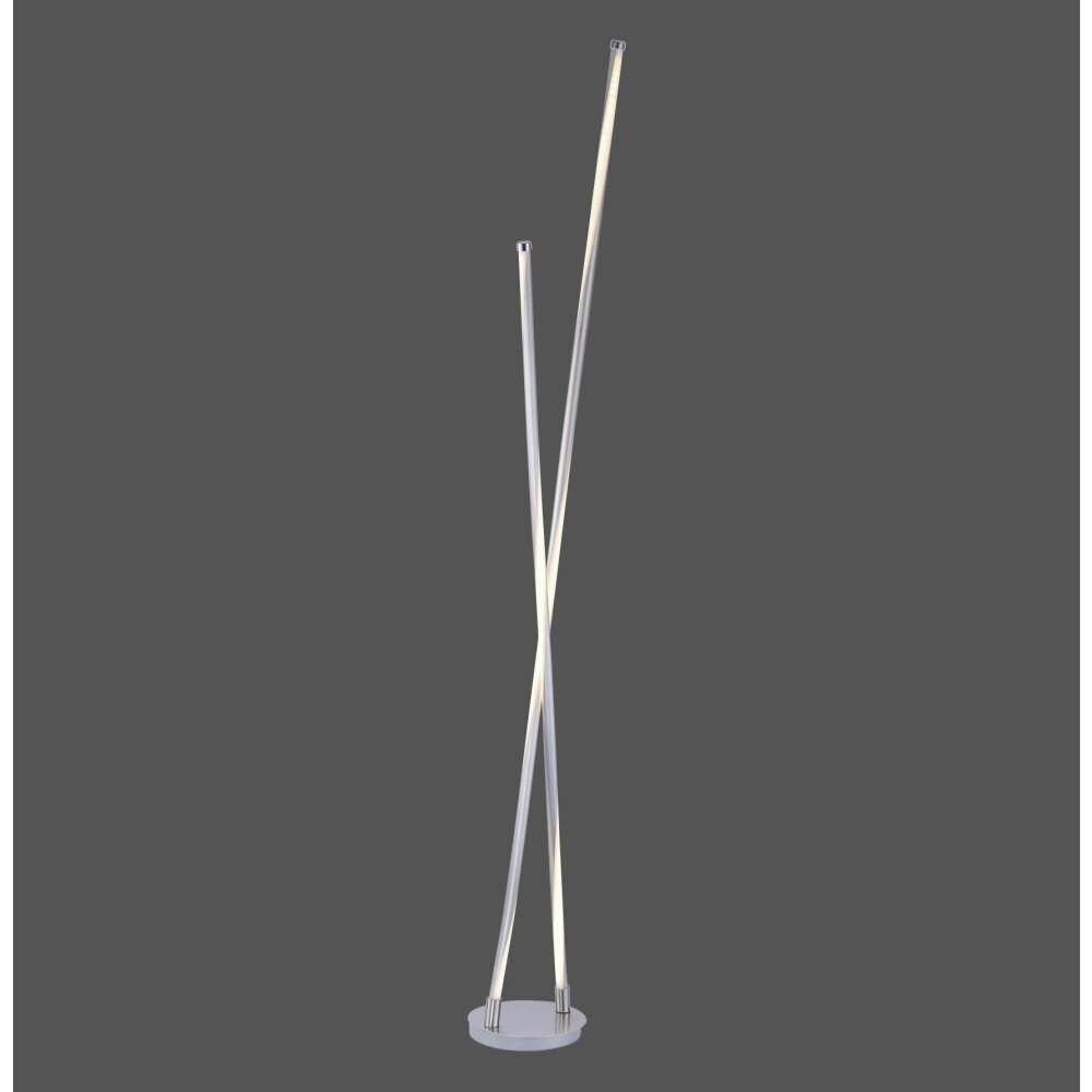 Leuchten Direkt MARLO Stehleuchte LED Edelstahl, 2-flammig main product photo