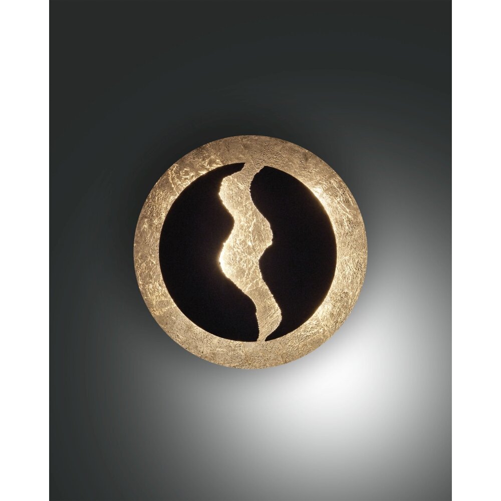 Fabas Luce Ceva Wandleuchte LED Gold, Schwarz, 1-flammig main product photo