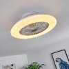 Piraeus Deckenventilator LED Titan, Weiß, 1-flammig, Fernbedienung