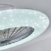 Piraeus Deckenventilator LED Titan, Weiß, 1-flammig, Fernbedienung