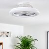 Piraeus Deckenventilator LED Titan, Weiß, 1-flammig, Fernbedienung