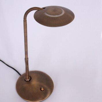 Steinhauer Zenith Tischleuchte LED Bronze, 1-flammig