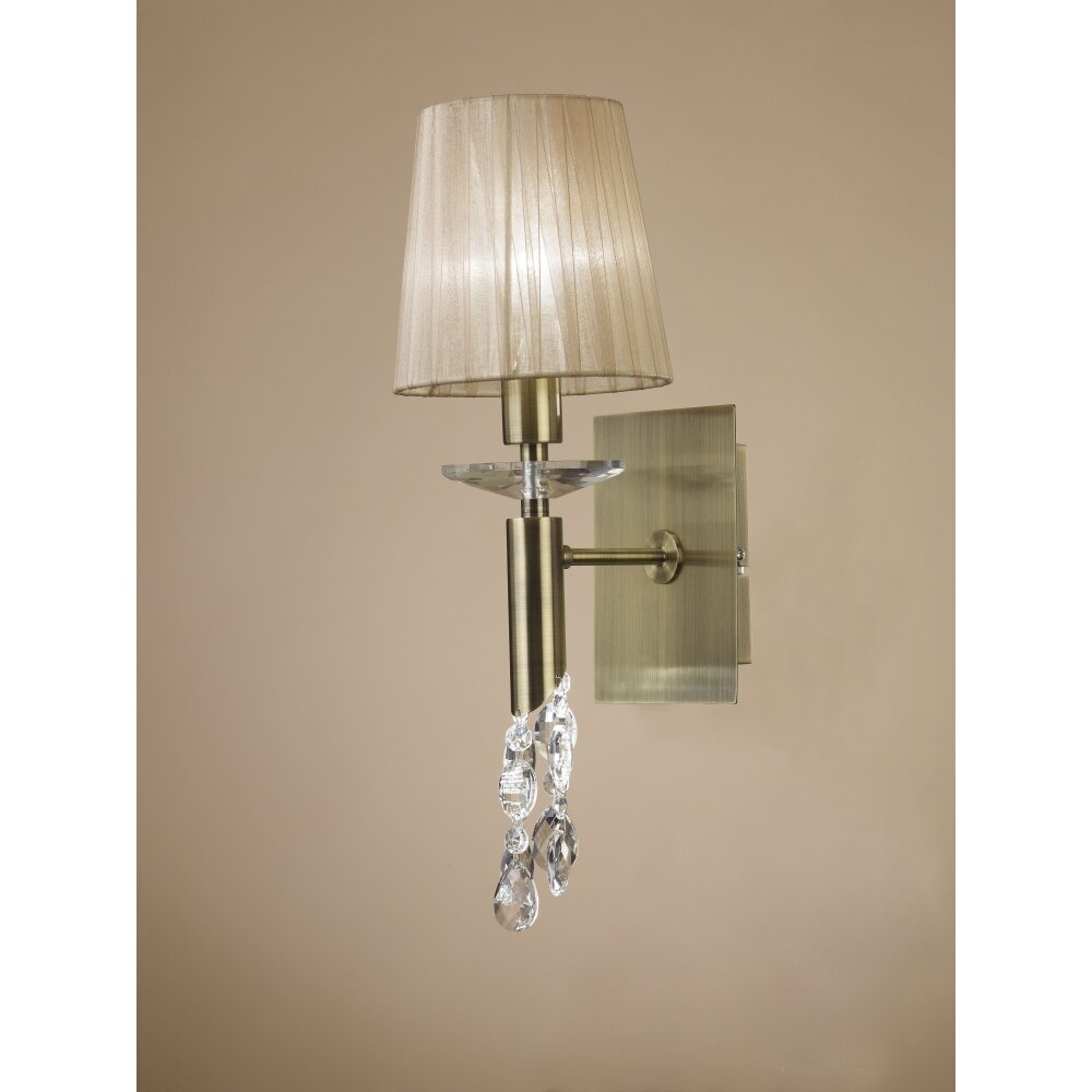 Mantra TIFFANY Wandleuchte Braun, 1-flammig main product photo