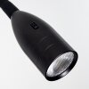 Alsea Bettleuchte LED Schwarz, 1-flammig, Bewegungsmelder