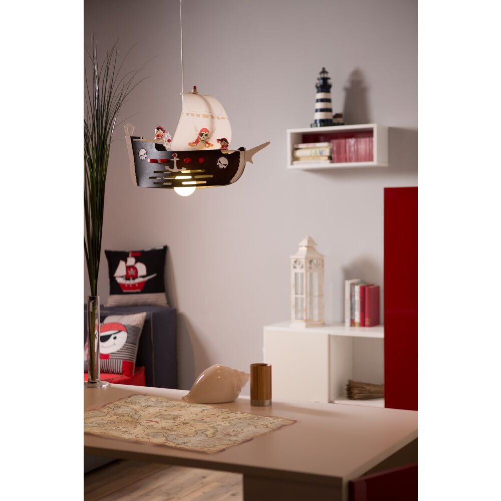 Elobra PIRATENSCHIFF Pendelleuchte Schwarz, 1-flammig main product photo