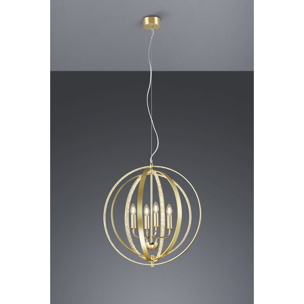 Trio Leuchten CANDELA Krone Messing, 4-flammig main product photo