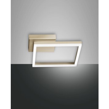 Fabas Luce Bard Deckenleuchte LED Gold, 1-flammig