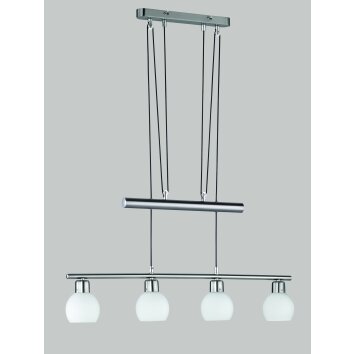 Trio Leuchten LEVISTO Pendelleuchte LED Nickel-Matt 371010407