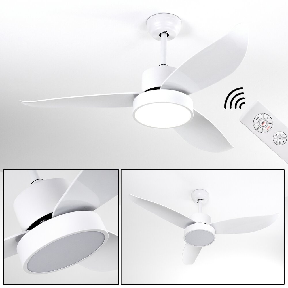 Doha Deckenventilator LED Weiß, 1-flammig, Fernbedienung main product photo