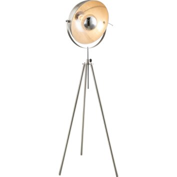 Globo NOSY Stehleuchte Nickel-Matt, 1-flammig