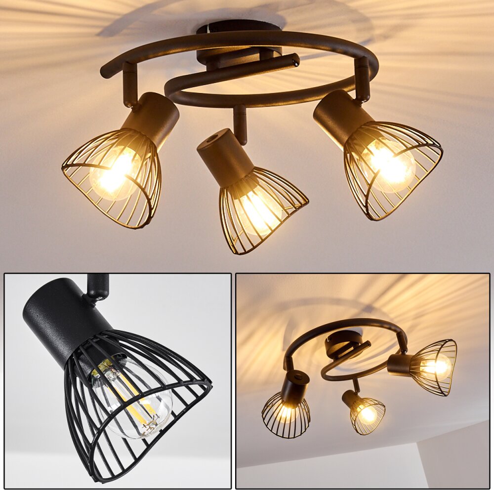 Holbol Deckenleuchte Schwarz, 3-flammig main product photo