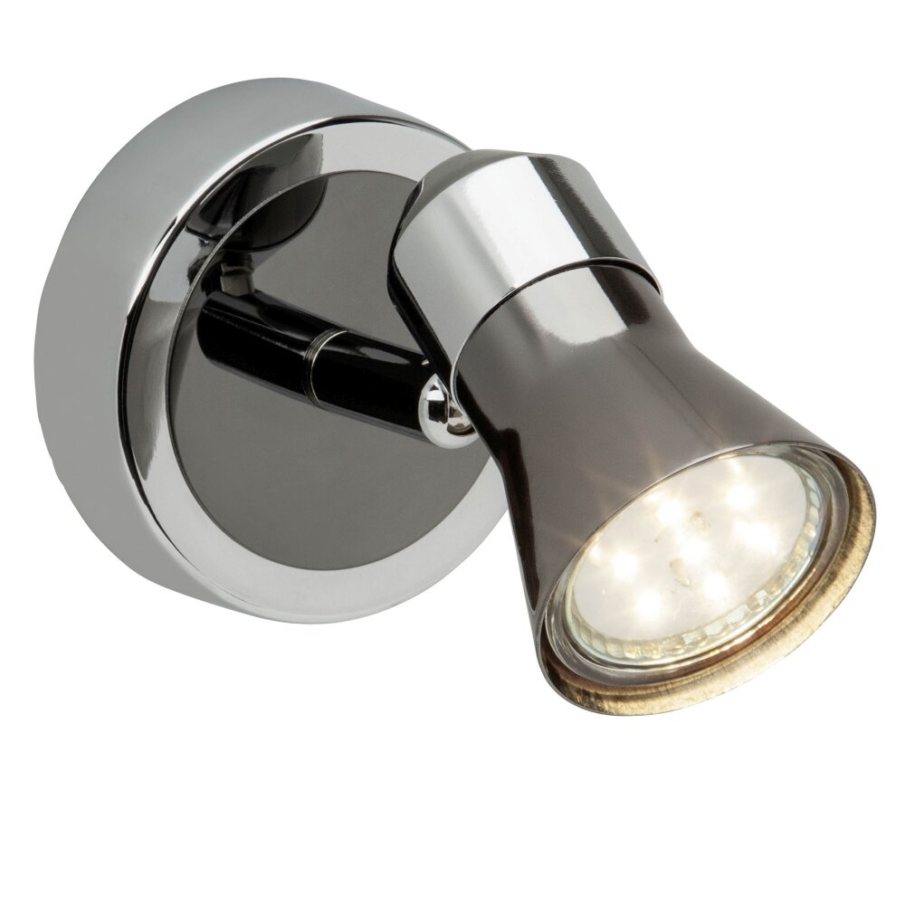 Brilliant Leuchten Jupp Wandspot LED Chrom, Schwarz, 1-flammig main product photo
