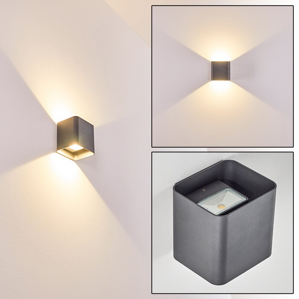 Vikom Aussenwandleuchte LED Anthrazit, 2-flammig main product photo