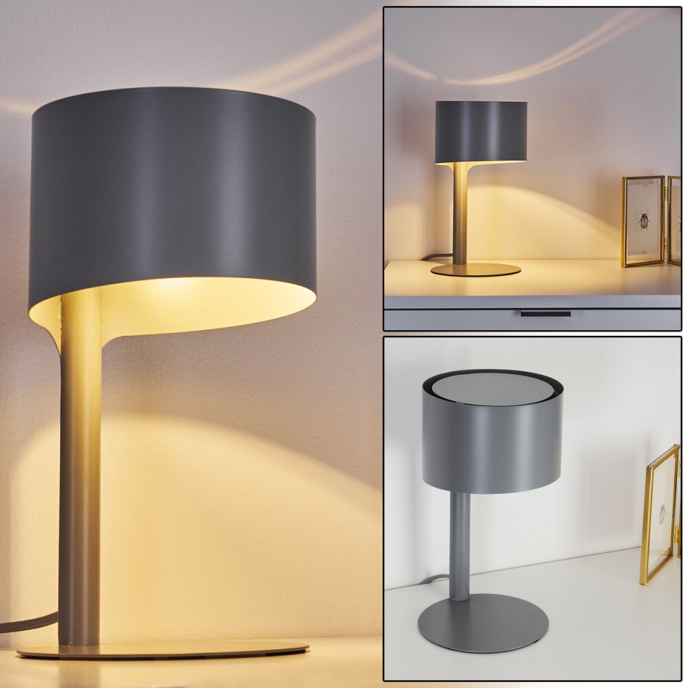 Launceston Tischleuchte Grau, 1-flammig main product photo