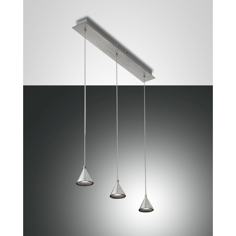 Fabas Luce Delta Pendelleuchte LED Aluminium, 3-flammig main product photo