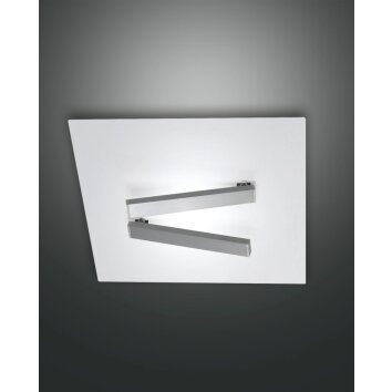 Fabas Luce Agia Deckenleuchte LED Weiß, 1-flammig