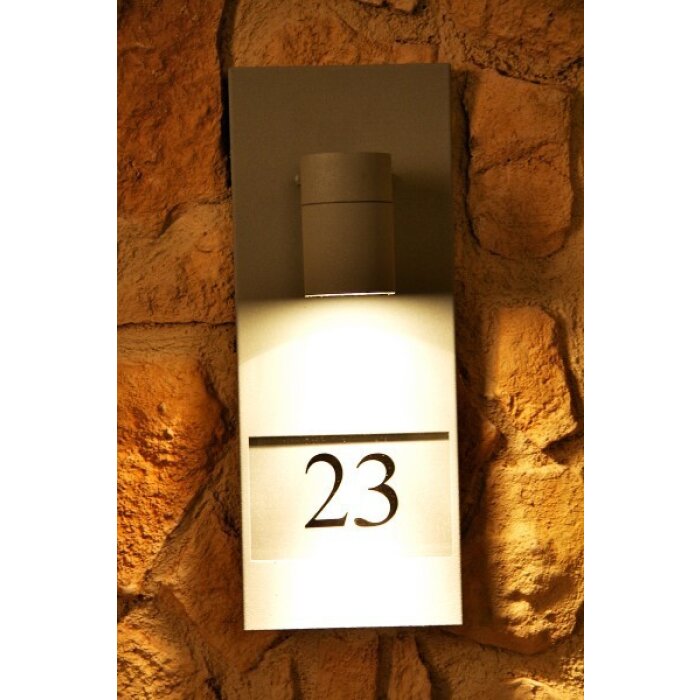 Konstsmide MODENA Hausnummernleuchte Grau, 1-flammig