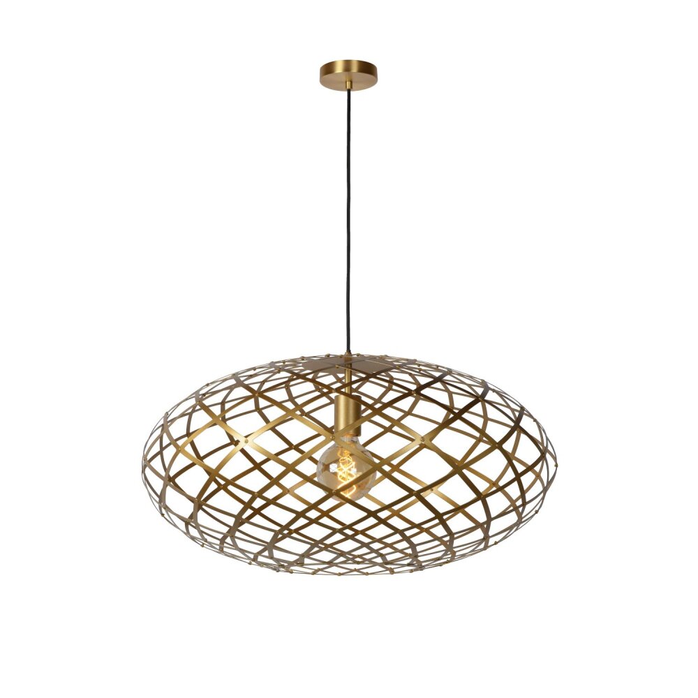 Lucide WOLFRAM Pendelleuchten Gold, 1-flammig main product photo