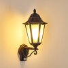 Lignac Außenwandleuchte Schwarz, Silber, 1-flammig