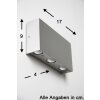 Stream Wandleuchte Aluminium, 6-flammig