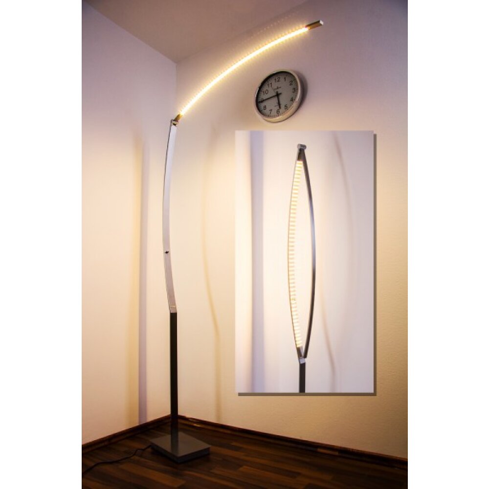 Santa Marta Stehleuchte LED Chrom, Nickel-Matt, 1-flammig main product photo