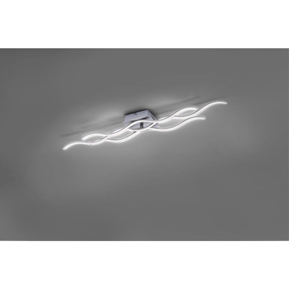 Leuchten Direkt Wave Deckenleuchte LED Nickel-Matt 15166-55