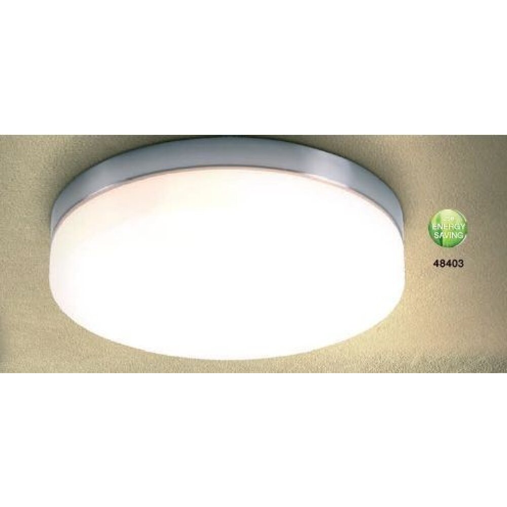 Globo OPAL Deckenleuchte Edelstahl, Nickel-Matt, Weiß, 3-flammig main product photo