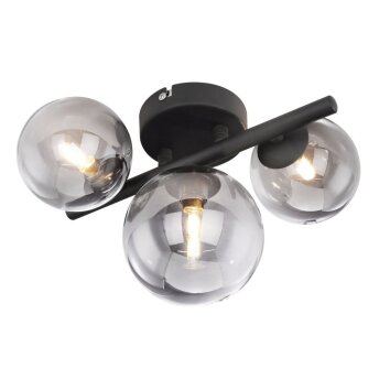 Globo RIHA Deckenleuchte LED Rauchfarben, 3-flammig