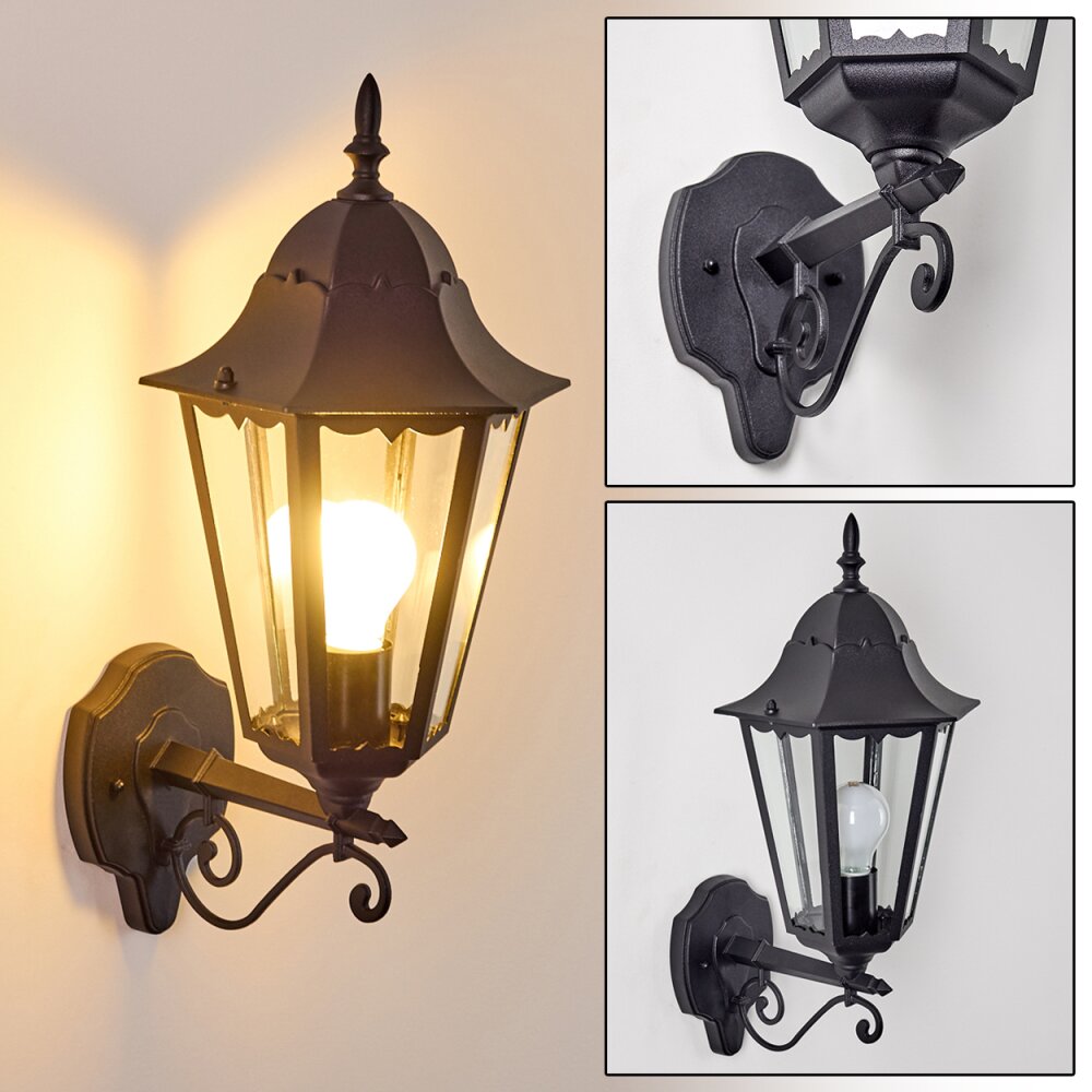 Hongkong Außenwandleuchte Schwarz, 1-flammig main product photo