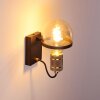 Okudari Wandleuchte Schwarz-Gold, 1-flammig