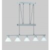 Trio Leuchten STAMINA Pendelleuchte Edelstahl, Nickel-Matt, 5-flammig