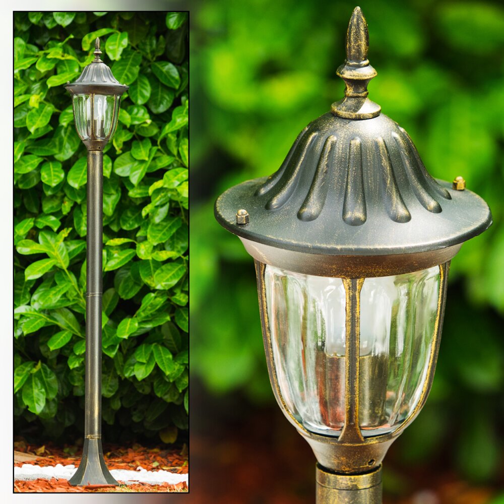 Ribadeo Wegeleuchte Braun, Gold, 1-flammig main product photo