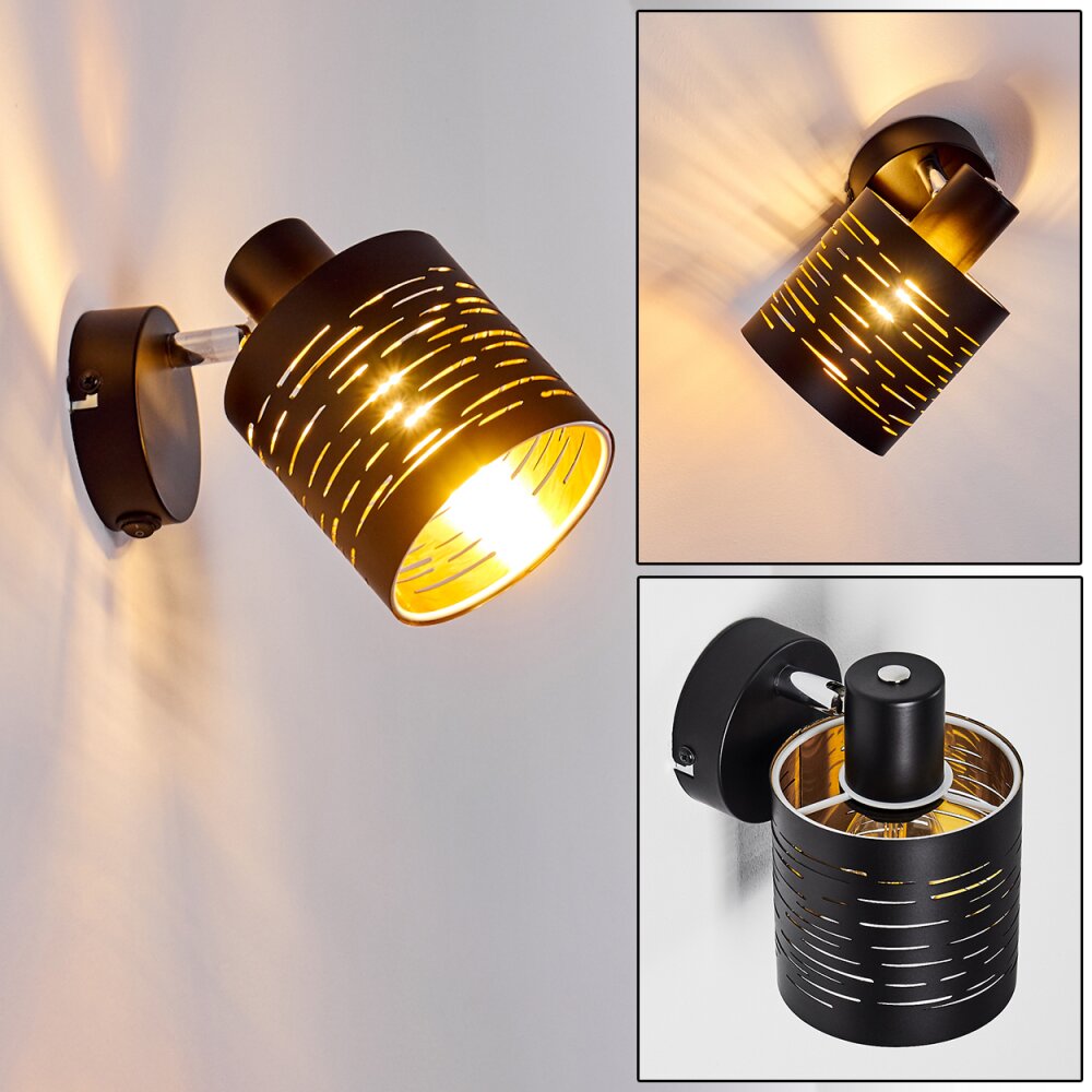 Bathinda Wandleuchte Schwarz, 1-flammig main product photo