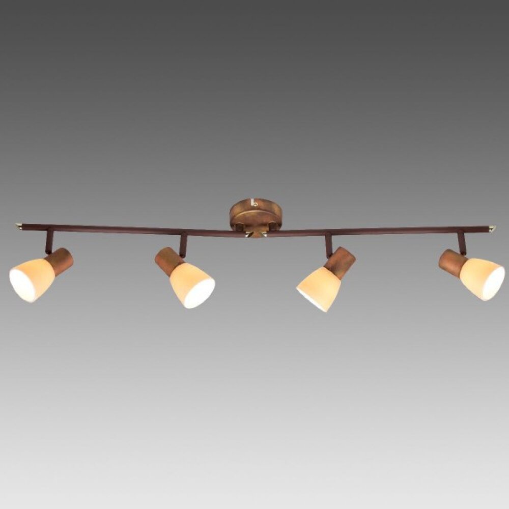 Brilliant Luca Spotrohr Kupferfarben, 4-flammig main product photo