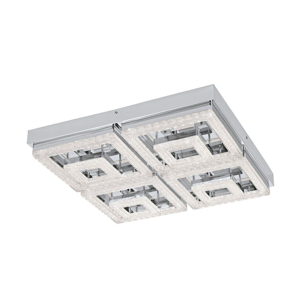 Eglo FRADELO Deckenleuchte LED Chrom, Kristalloptik, 1-flammig main product photo