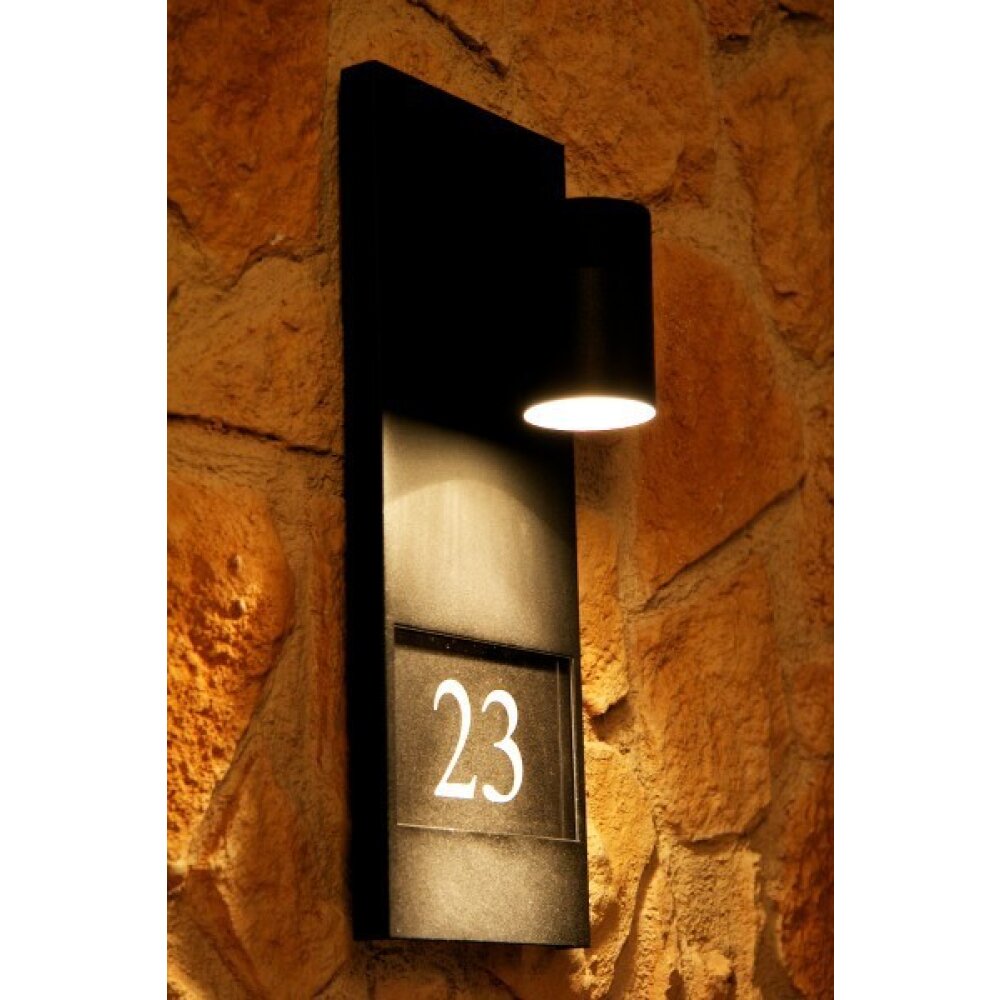 Konstsmide MODENA Hausnummernleuchte Schwarz, 1-flammig main product photo