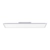 Leuchten Direkt FLAT Deckenpanel LED Silber, 1-flammig, Fernbedienung