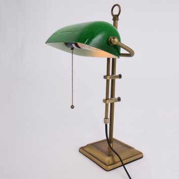 Steinhauer Ancilla Bankerlampe Bronze, 1-flammig