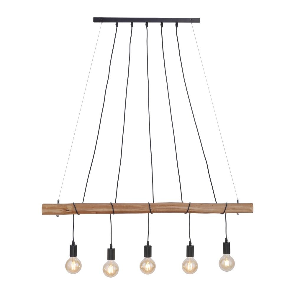 Leuchten Direkt DAMIAN Pendelleuchte Schwarz, 5-flammig main product photo