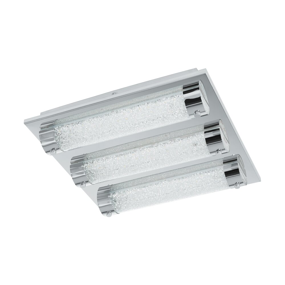 Eglo TOLORICO Deckenleuchte LED Chrom, Kristalloptik, 3-flammig main product photo
