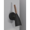 Design For The People by Nordlux Pure Wandleuchte Holz dunkel, Schwarz, 1-flammig